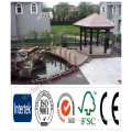Weather resistant wood plastic composite decking WPC plastic flooring for boats, exterior wood plastic composite flooring